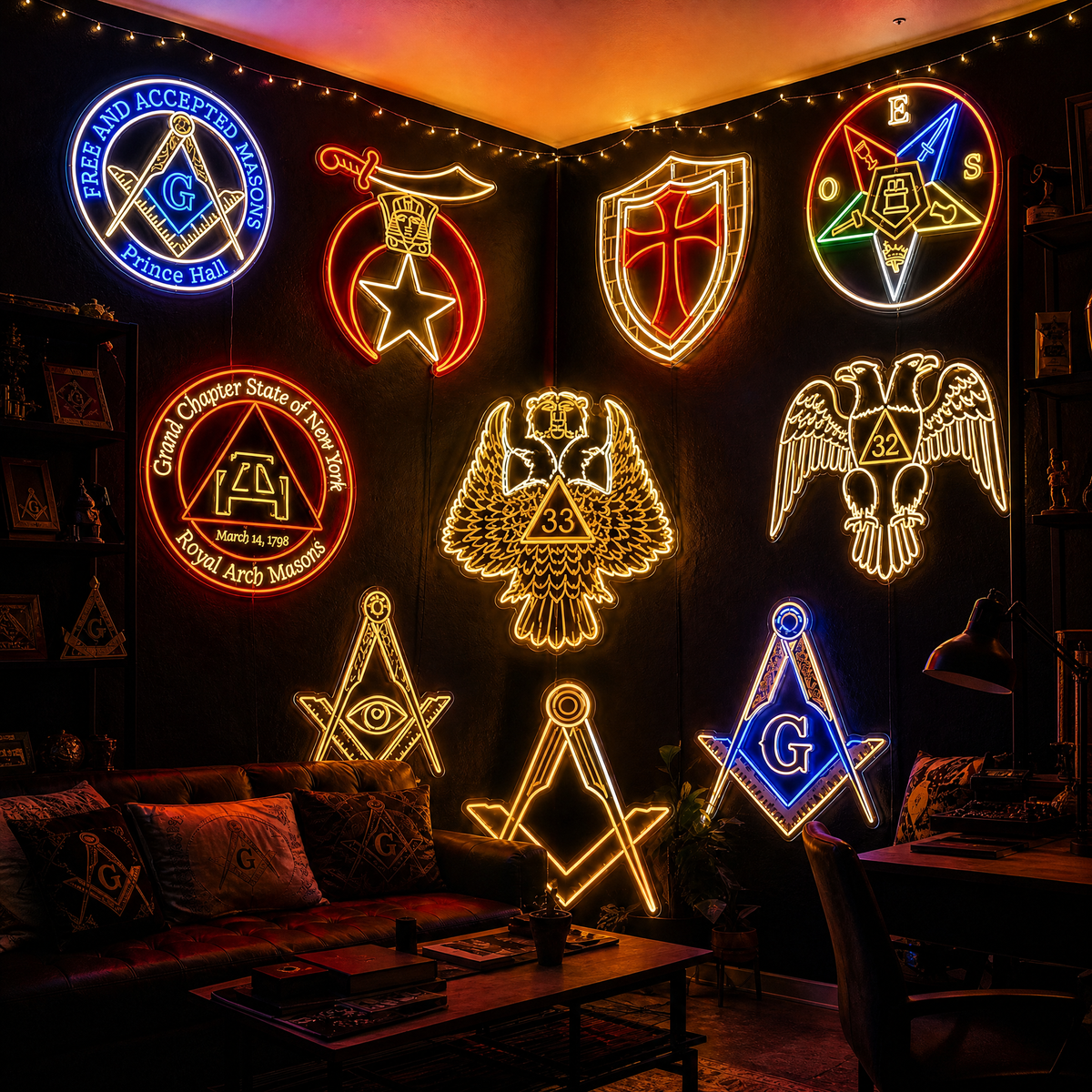 Lodge Glow Signs